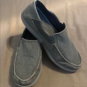 CROCS Gray Loafers Slip-Ons